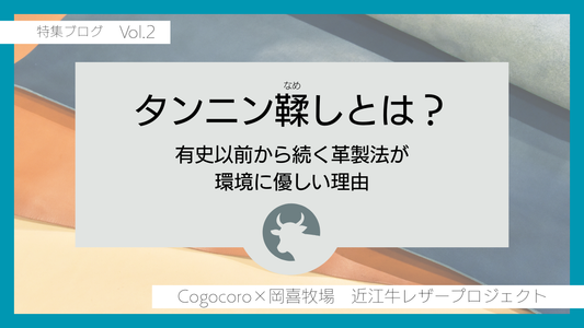 タンニンなめしとは？有史以前から続く革製法が環境に優しい理由【岡喜近江牛レザー特集】